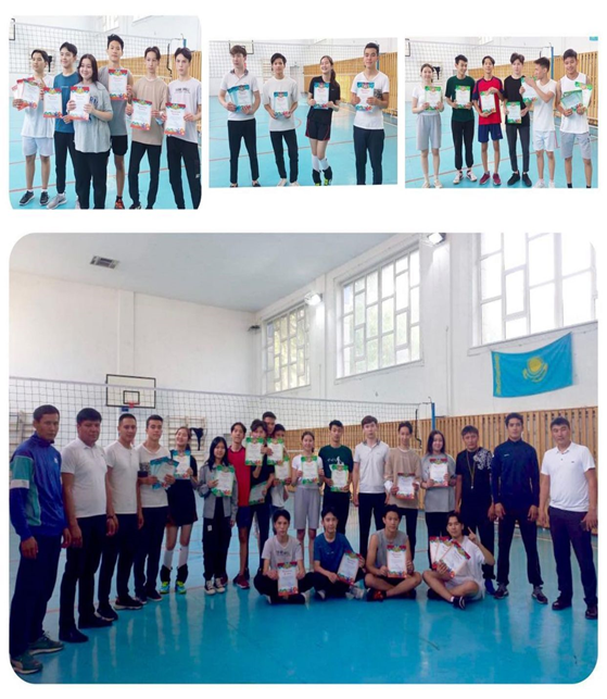 9,10,11 сыныптар арасында өткен волейбол ойынының жеңімпаздары