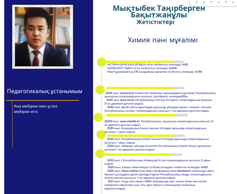 Үздік педагог 2022