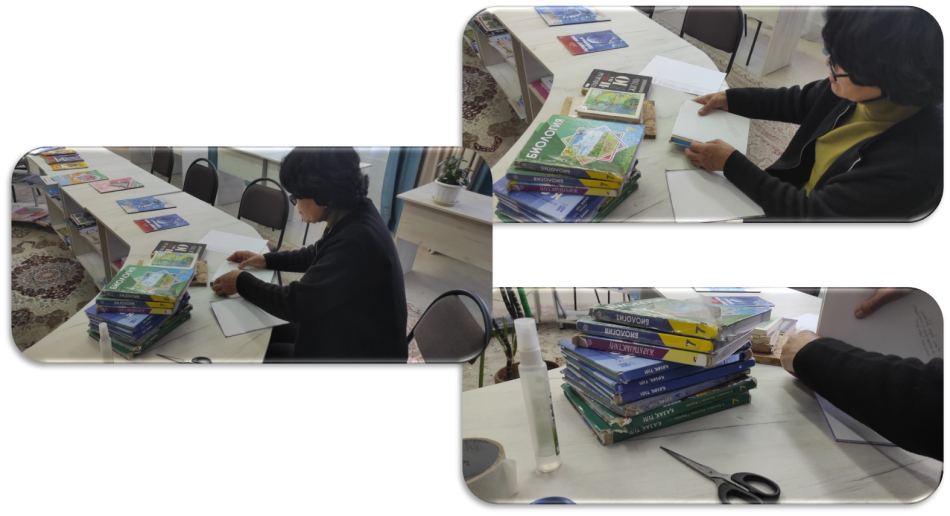 Фондпен, оқулықатрмен жұмыс істеу жұмыстары