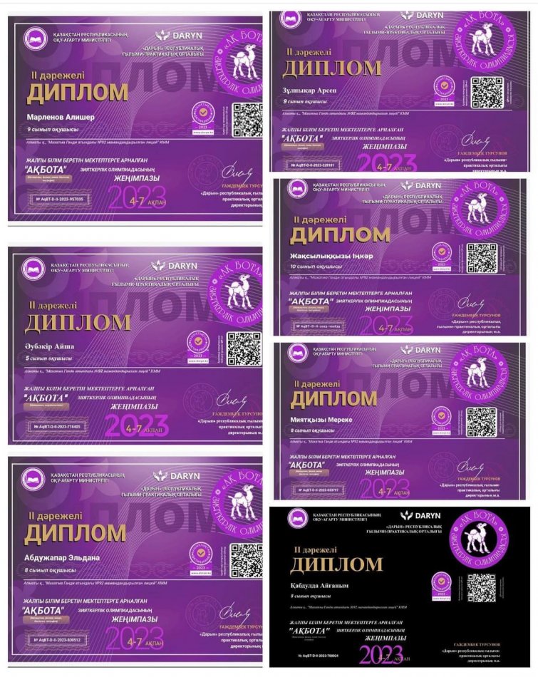 «Ақ бота» зияткерлік олимпиадасы